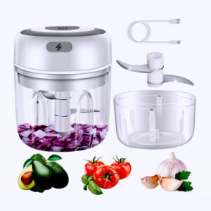 Mini processador de alho, cebola e vegetais USB